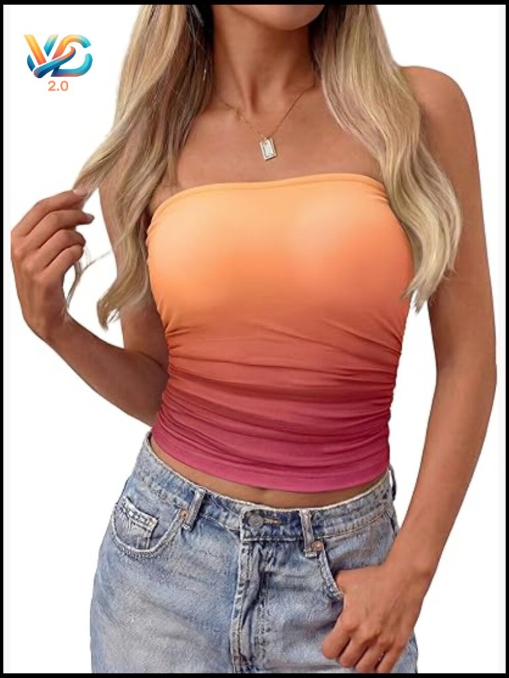 Floral Mesh Strapless Crop Tube Top Y2K Ruched Bandeau Going Out Summer